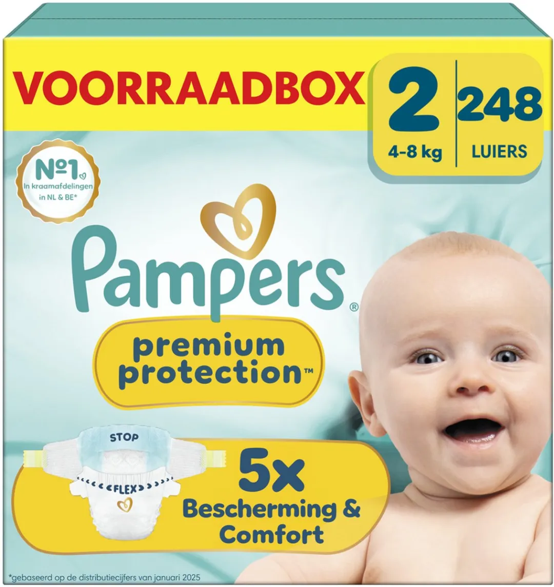 Pampers Premium Protection Maat 2 Luiers