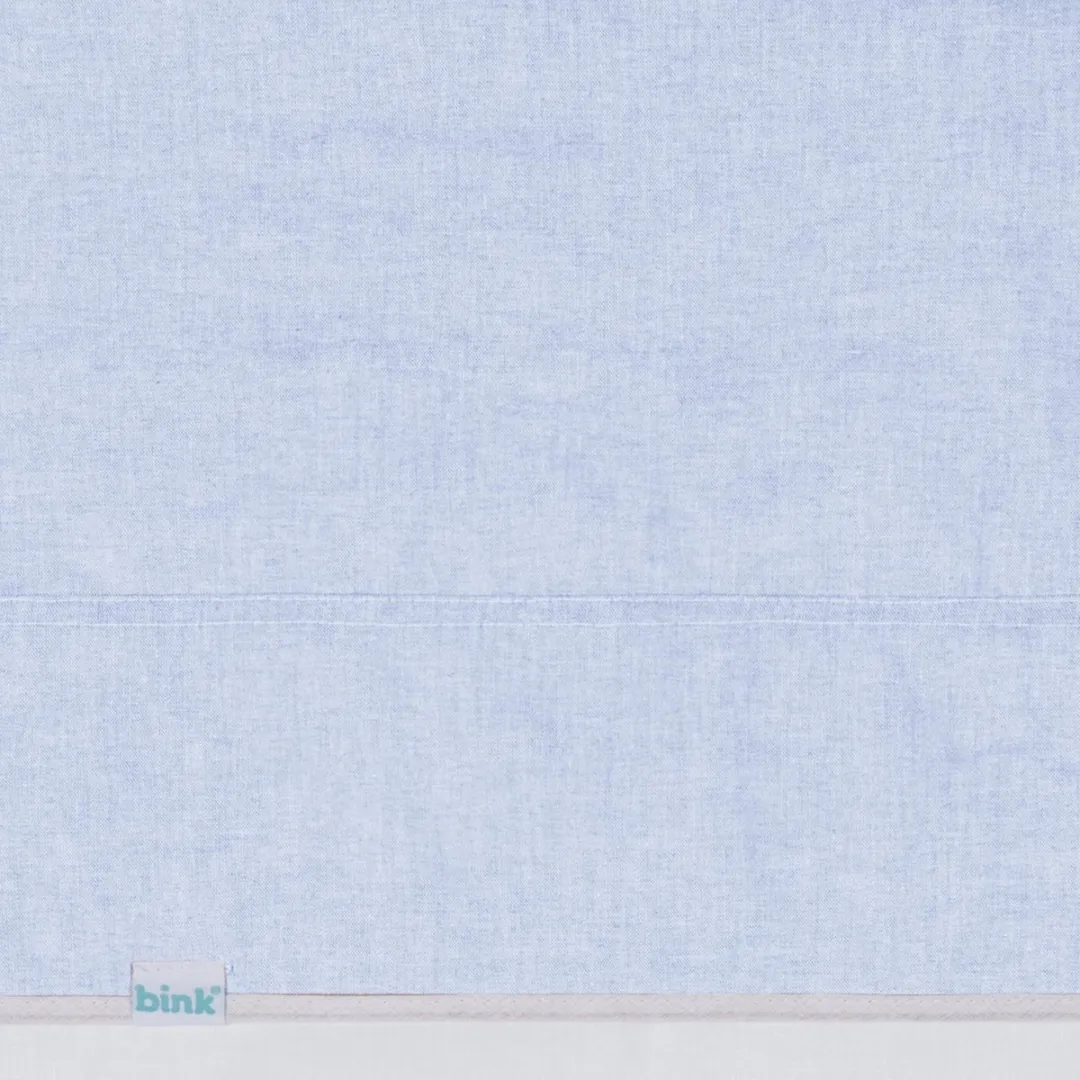BINK Bedding Ledikantlaken Bo Blue 100x150cm