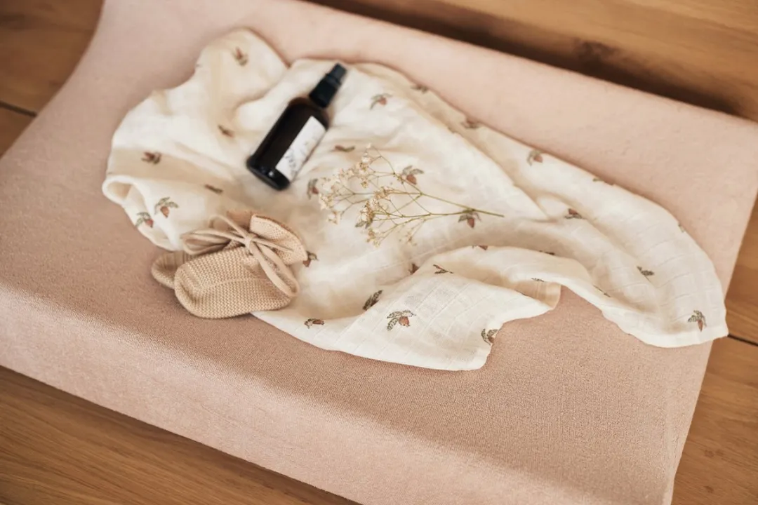 Jollein Aankleedkussenhoes Badstof 50x70cm - Wild Rose