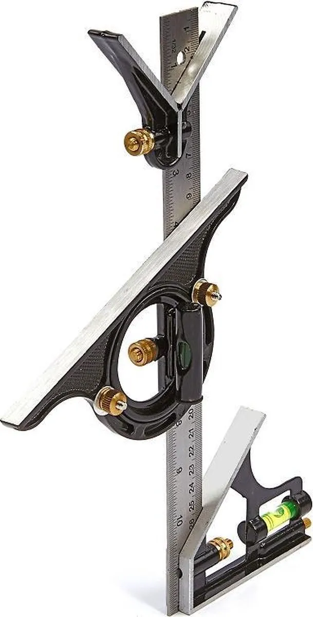 HBM 5315 Instelbare Hoekmeetset 300mm - Zwart