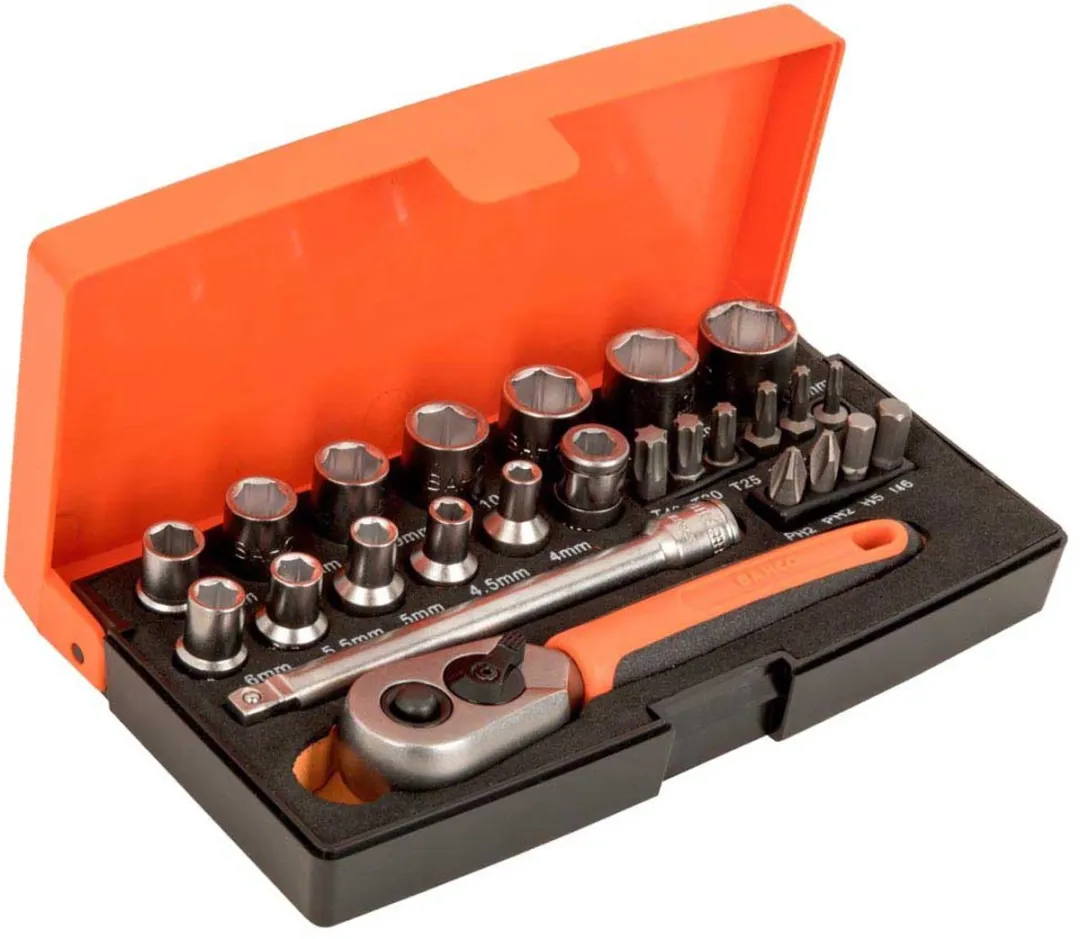 Bahco SBSL25 Doppenset 25-delig - 1/4" - Oranje