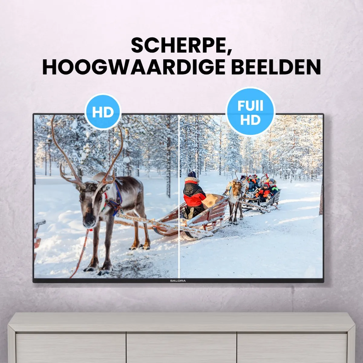 Salora FOD43FV Smart TV 43 inch - Full HD - Zwart - afbeelding 6 van 6
