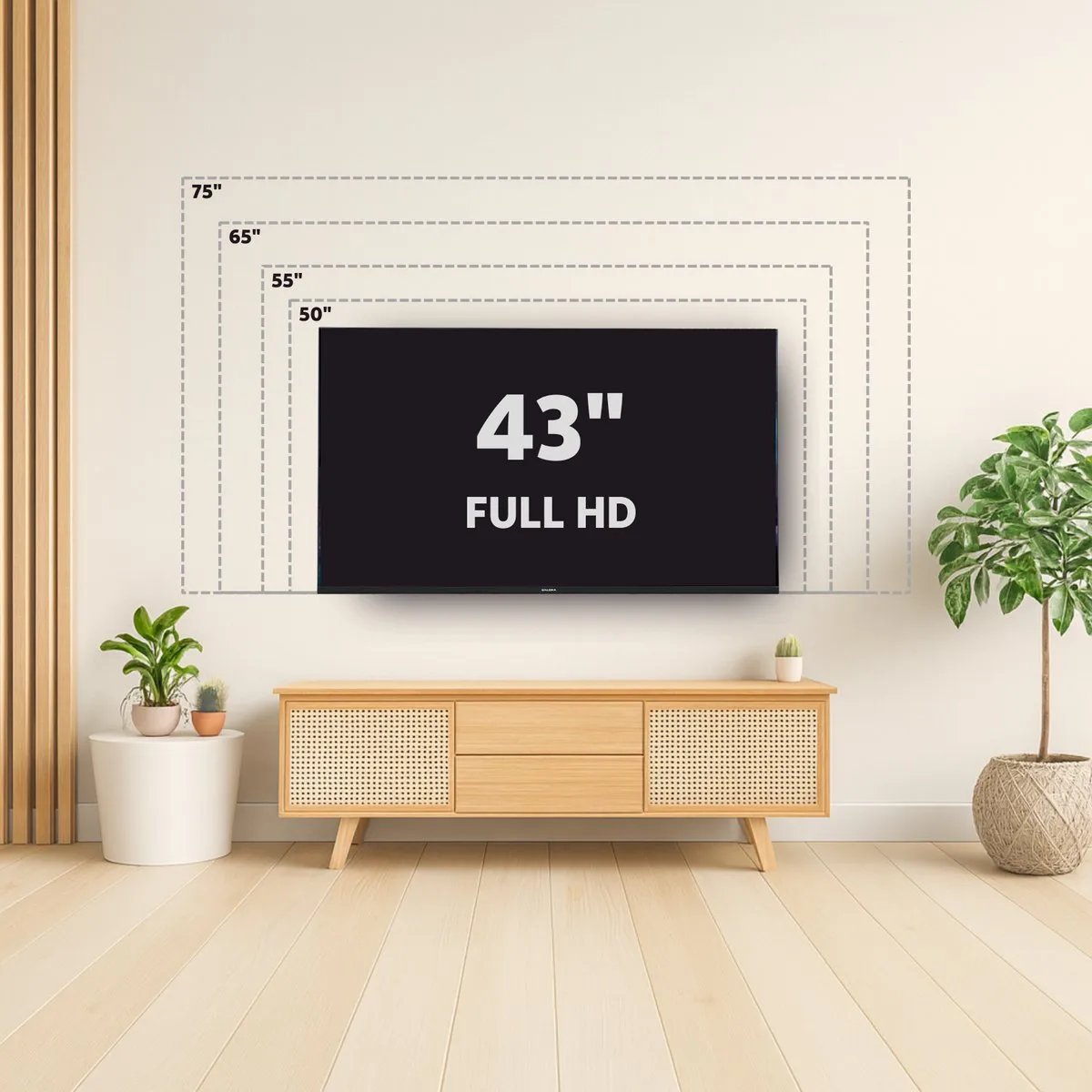 Salora FOD43FV Smart TV 43 inch - Full HD - Zwart