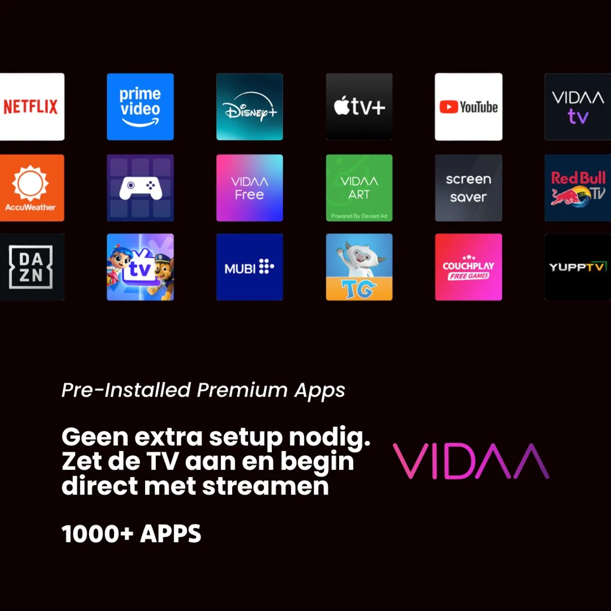 Salora FOD43FV Smart TV 43 inch - Full HD - Zwart
