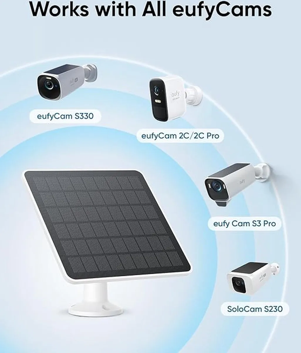 Eufy Zonnepaneel 3W - IP65 Weerbestendig - Wit