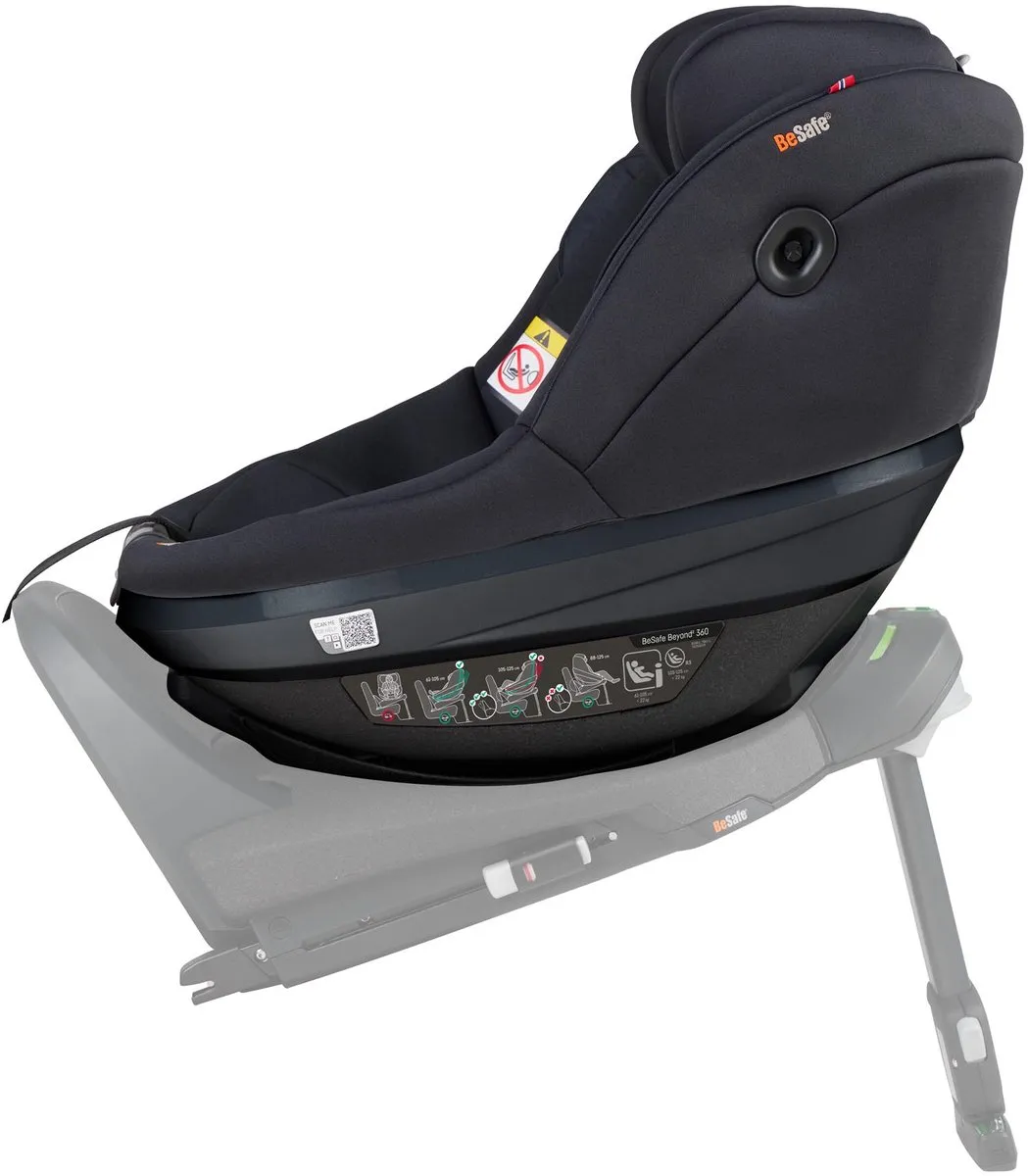 Besafe Beyond² 360 Autostoel 61-125cm - Black SoftBreeze