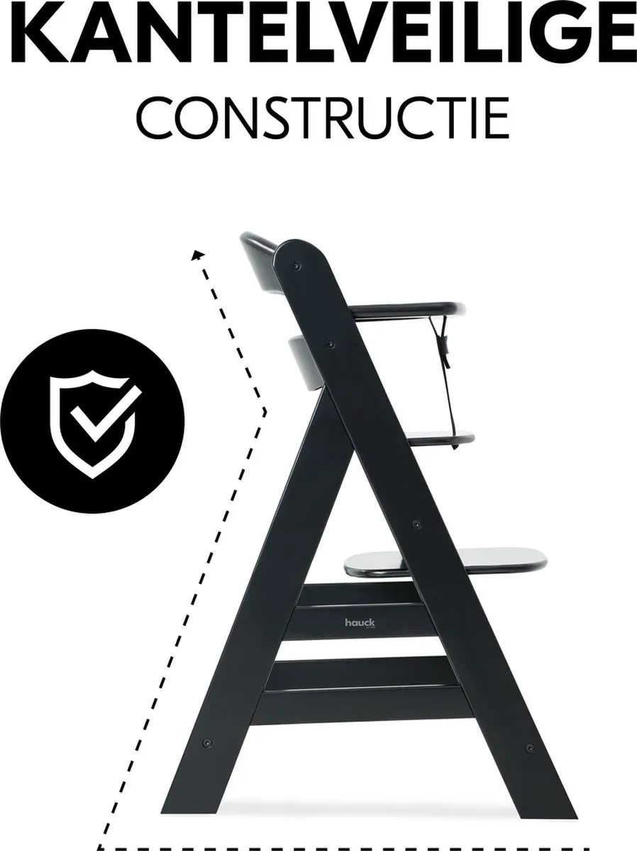 Hauck Alpha+ Kinderstoel - Zwart
