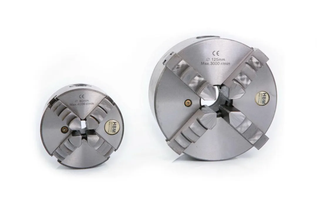HBM Zelfcentrerende 4-Klauwplaat 160mm - Zilver
