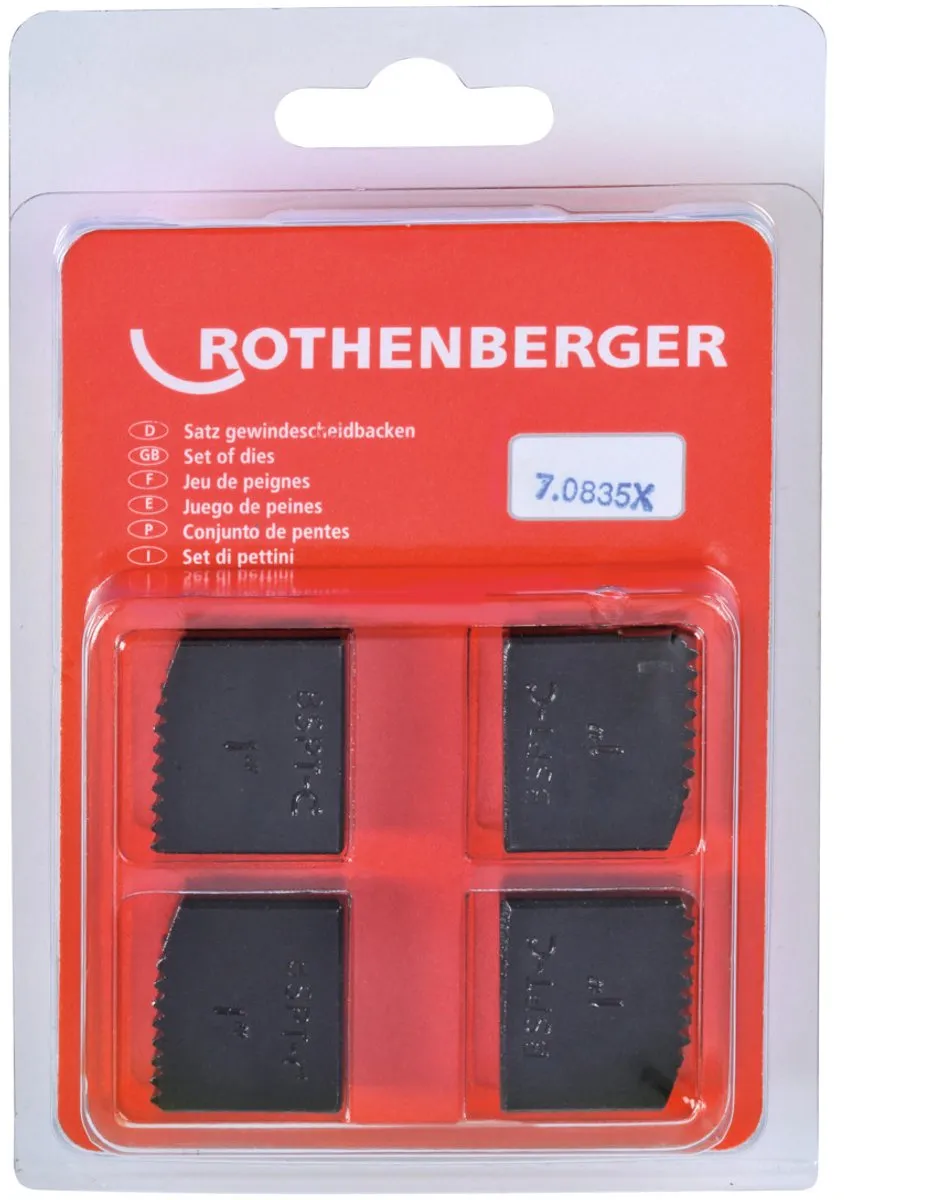 Rothenberger 4x SC Snijbekken BSPT R 1"