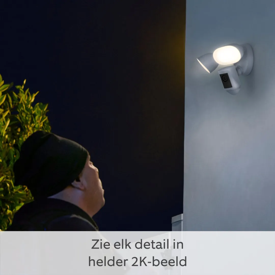 Ring Floodlight Cam Wired Pro B0CG6T4QNH IP-camera - 2K - Zwart