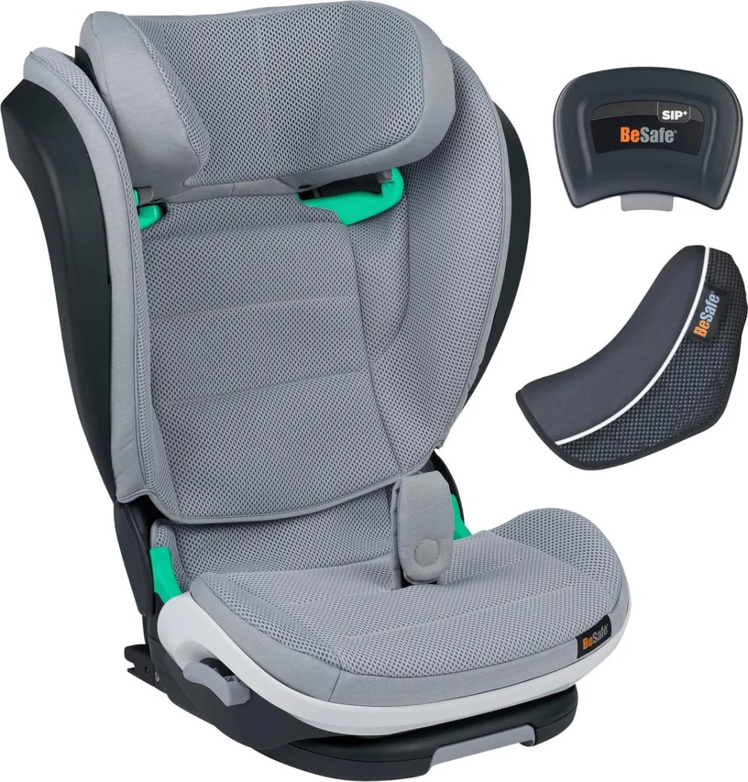 BeSafe iZi Flex Fix 2 i-Size - Stoelverhoger - Auto Stoelverhoger- Kinderzitje - Zitverhoger - 100-150cm - Peak Mesh