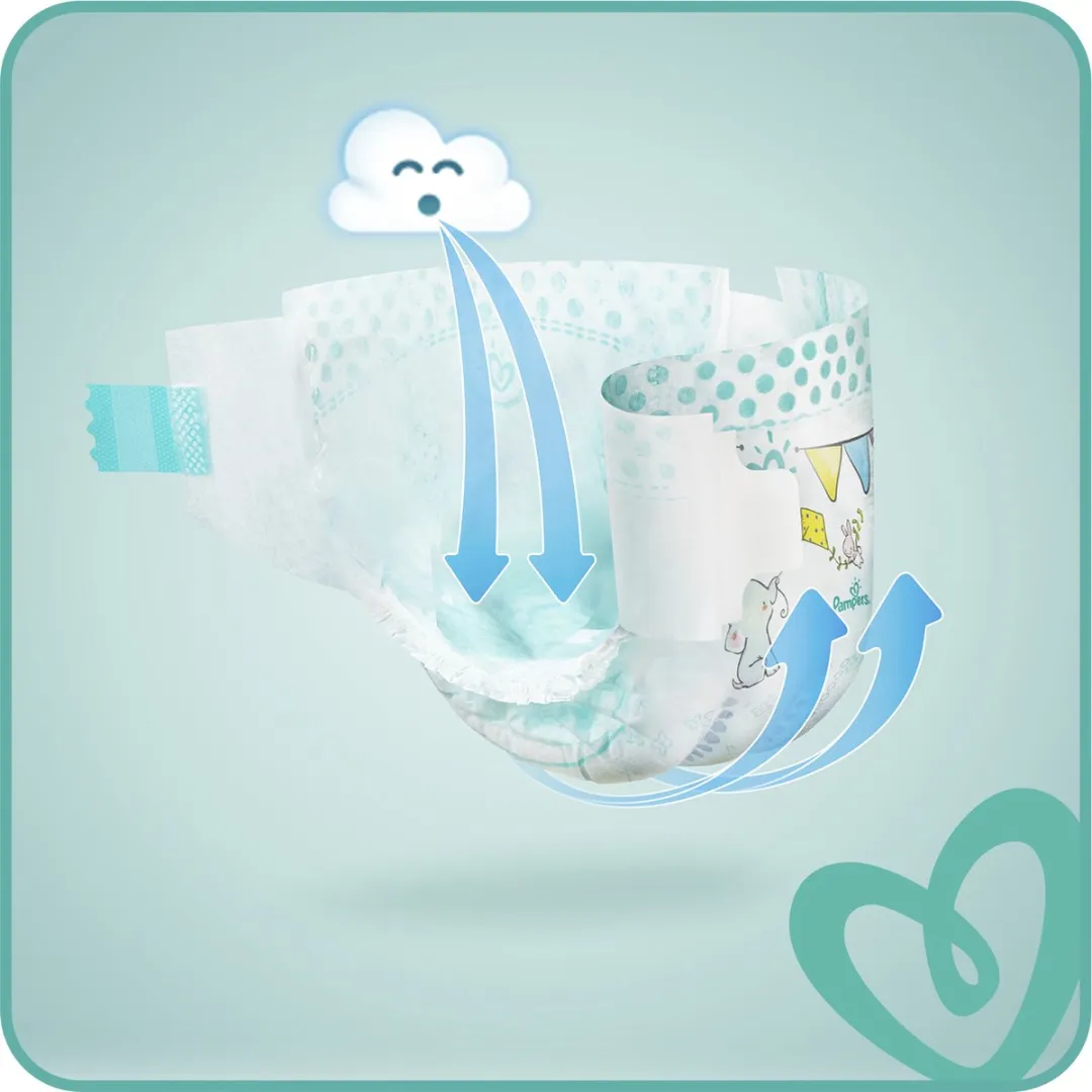 Pampers Maat 3 Luiers - 208 Stuks