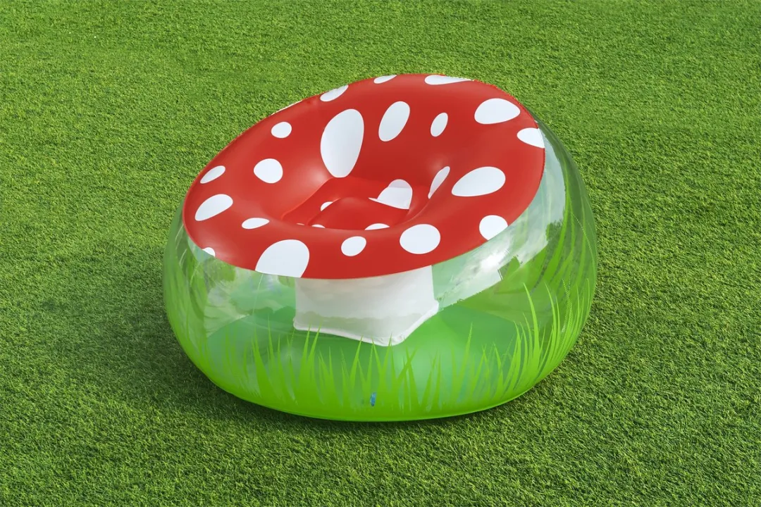 Bestway Opblaasbare Stoel Champignon - Groen/Rood/Wit
