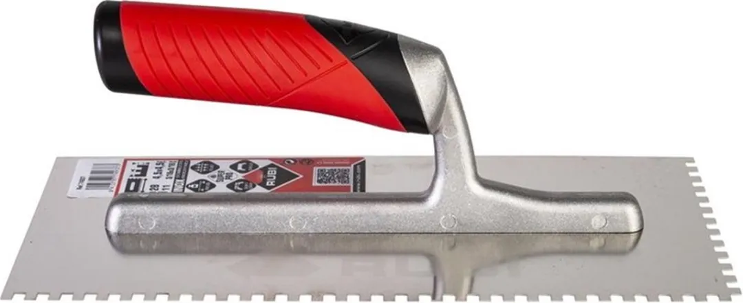Rubi RVS Lijmspaan 4.5x4.5mm 28cm - Rood/Grijs