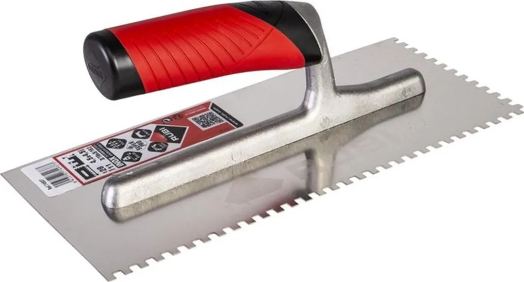 Rubi RVS Lijmspaan 4.5x4.5mm 28cm - Rood/Grijs - afbeelding 6 van 6