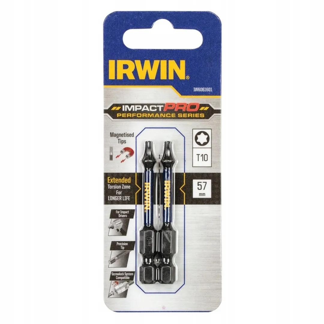 Irwin Impact Pro TX10 Schroefbits 57mm - 2 Stuks