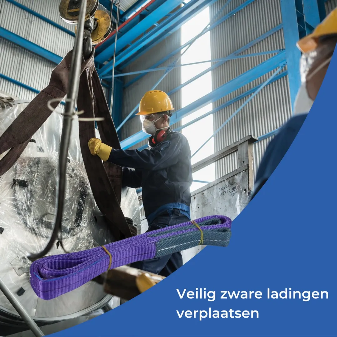 TETRA Tools Hijsband 1 Ton - 10 Meter - Paars