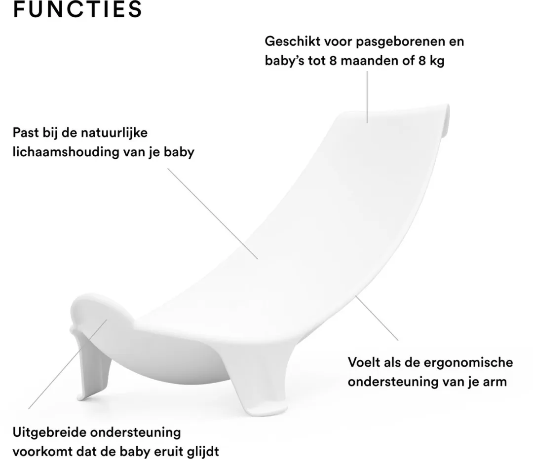 Stokke Flexi Bath Newborn Support - Babybadje - 1 Stuks - Wit