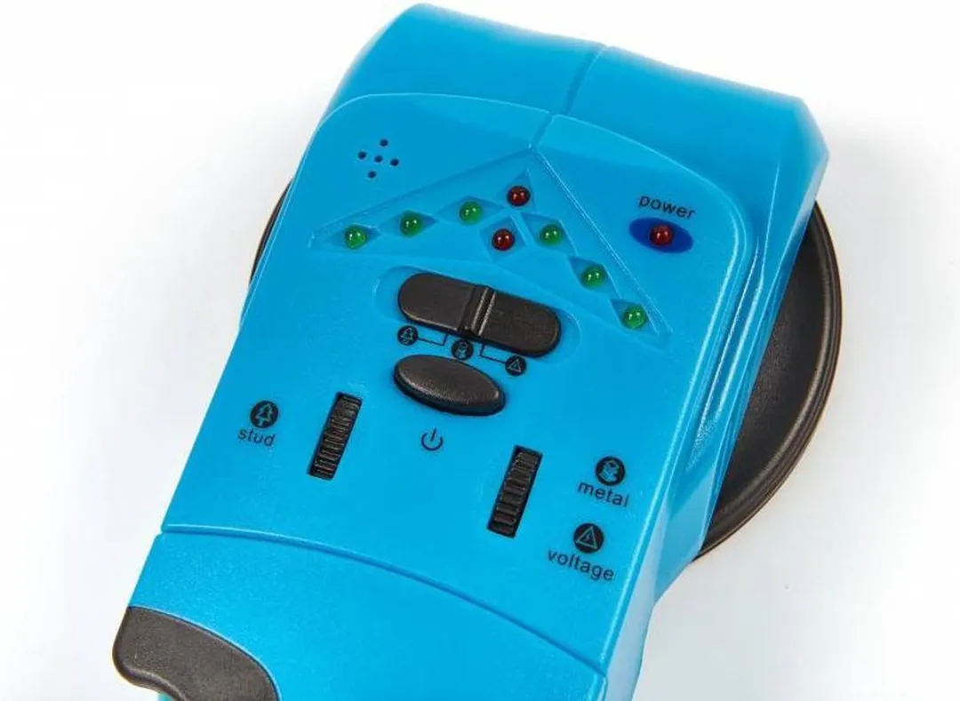 Silverline 3-in-1 Steunbalk Metaal & Stroomdraad Detector 9V - Blauw