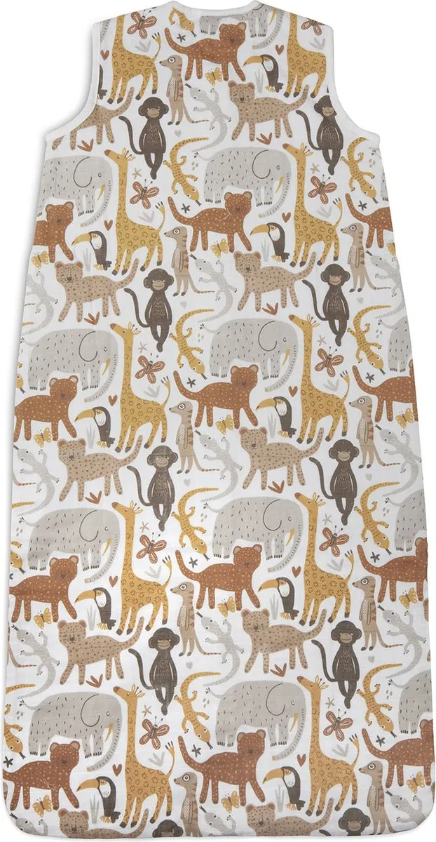 Jollein Zomerslaapzak Baby Hydrofiel 70cm Jungle - Multicolor