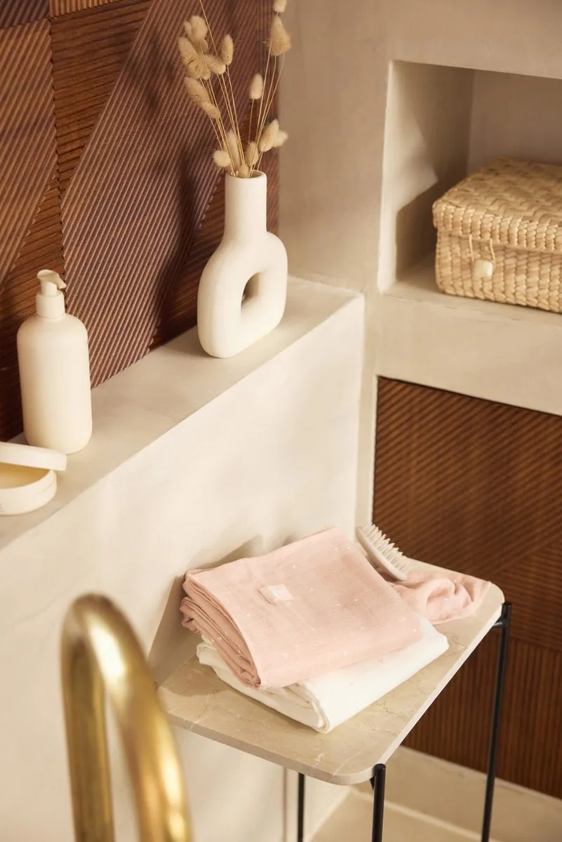 Jollein Baby Hydrofiel Washandje Twinkling Wild Rose - 3 Stuks