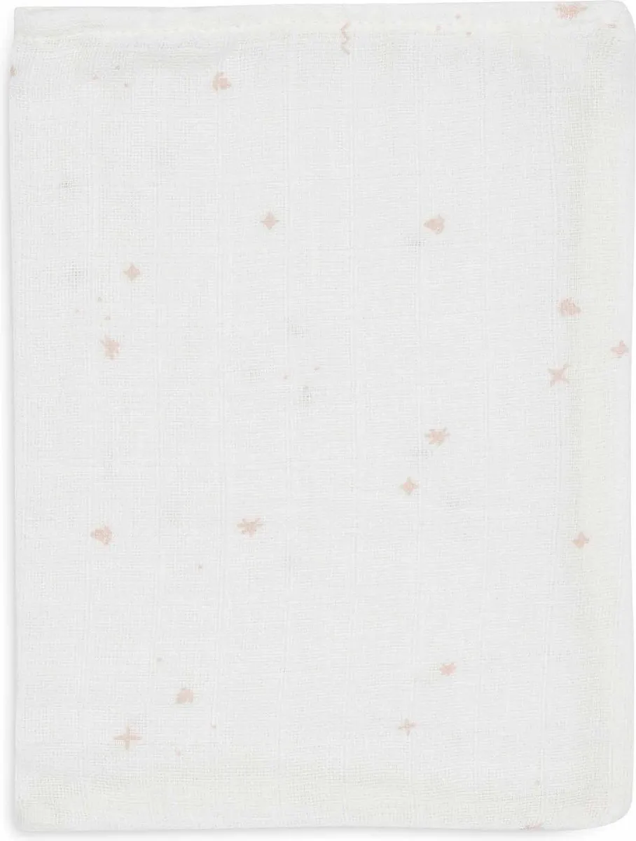 Jollein Baby Hydrofiel Washandje Twinkling Wild Rose - 3 Stuks