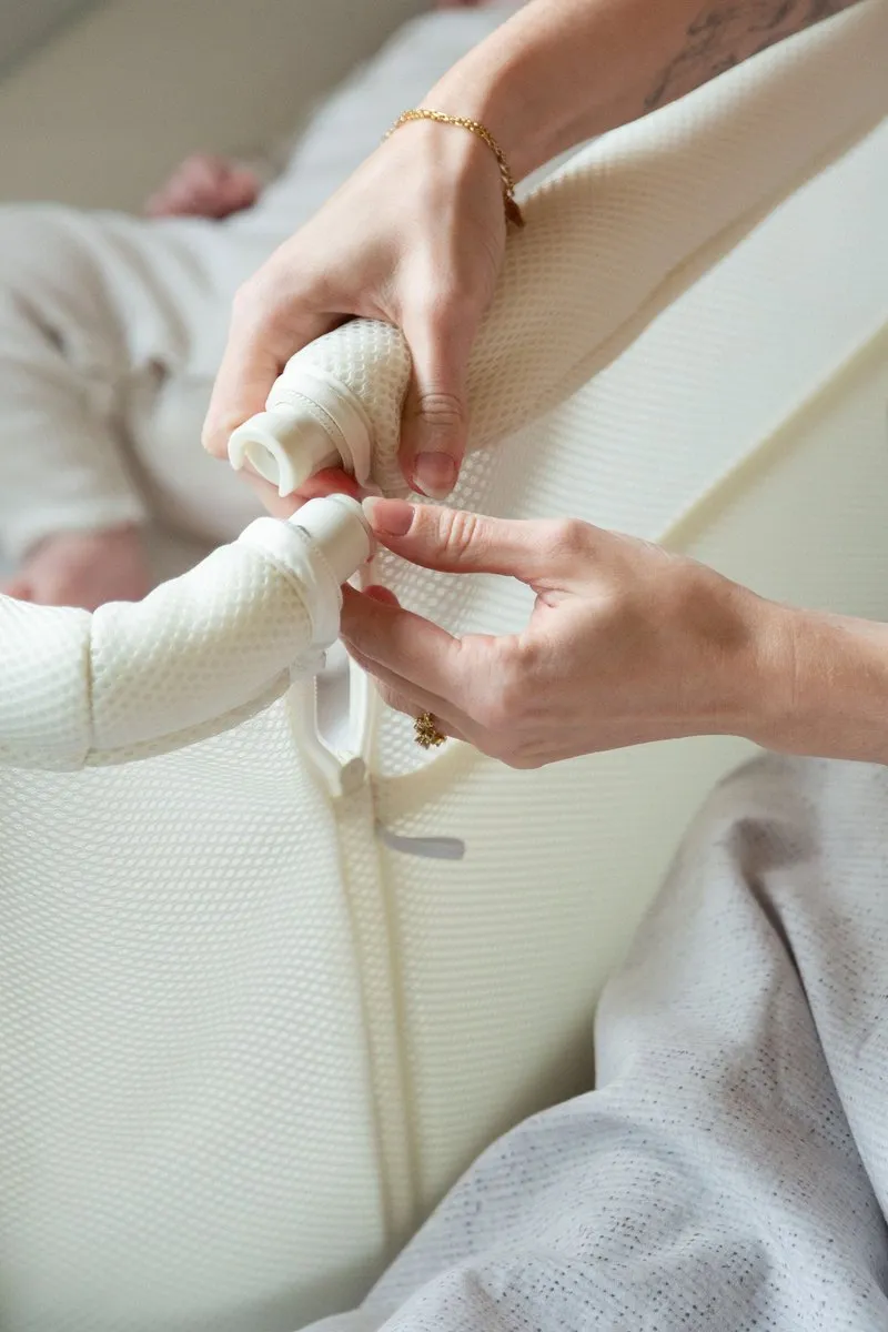 Childhome Evolux Co sleeper - 2 in 1 Wiegje - Naturel/Wit - 0 tot 6m - 97x64x85 cm