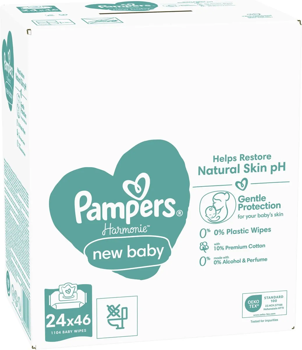 Pampers Harmonie New Baby Doekjes - 24x46