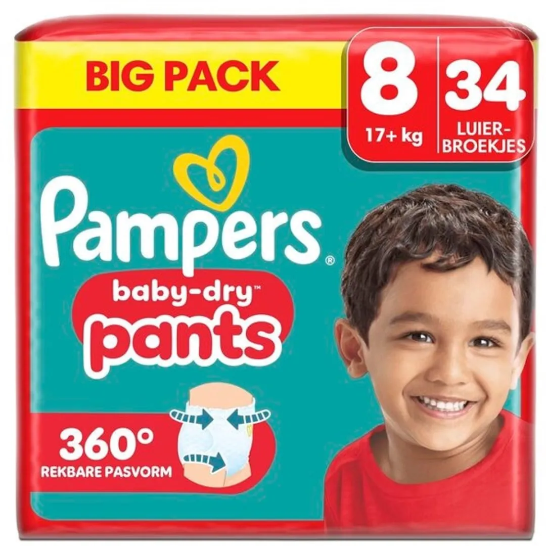 Pampers Baby-Dry Pants Maat 8 Luierbroekjes