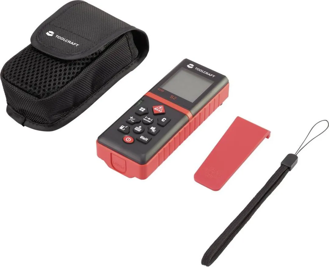 TOOLCRAFT LDM X40 Laserafstandsmeter 40m - inclusief accessoires