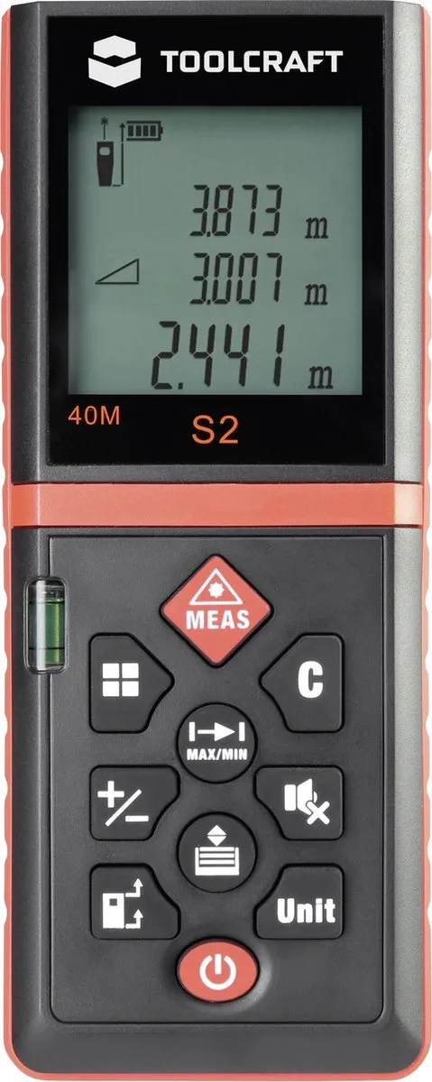 TOOLCRAFT LDM X40 Laserafstandsmeter 40m