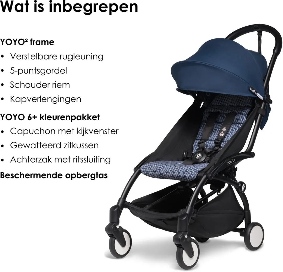 Stokke Babyzen YOYO2 Kinderwagen - Air France Blauw 6+ Pakket