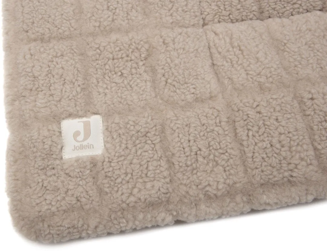 Jollein Boxkleed Baby 75x95cm Teddy - Warm Sand