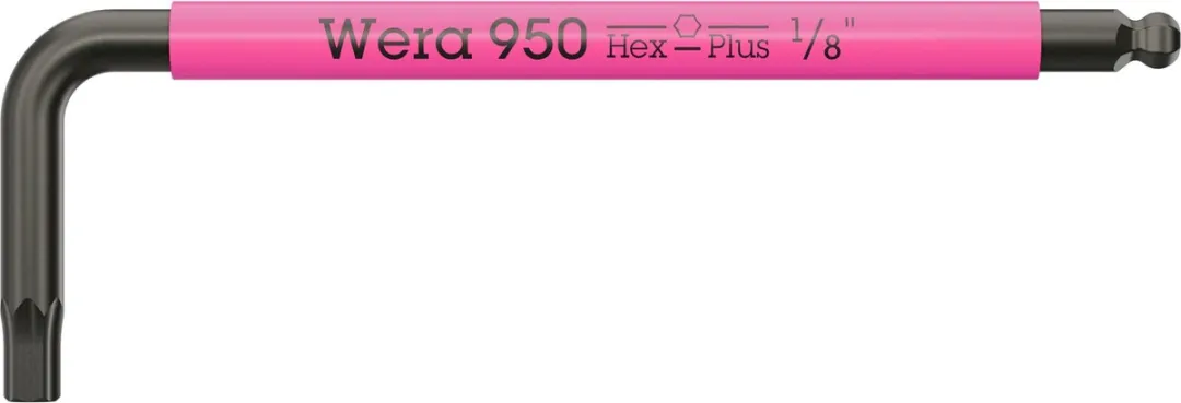 Wera 950/9 Hex-Plus Inbus Haakse Schroevendraaierset - 5/64" t/m 5/32" - Multicolor