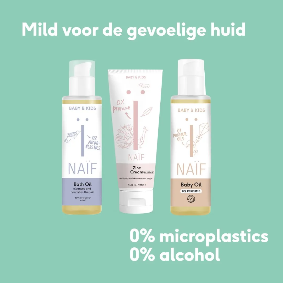 Naïf - Verzachtende Babyolie Voordeelset - 2x100ml - Baby's & Kinderen - met Natuurlijke Ingrediënten