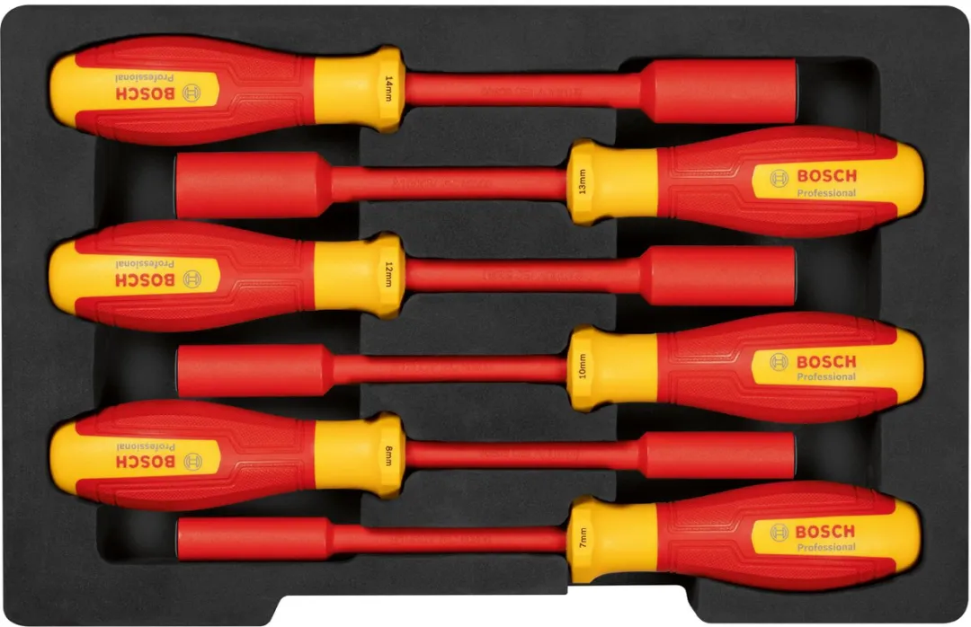 Bosch Professional VDE Dopsleutelset 6-delig - 7-14mm
