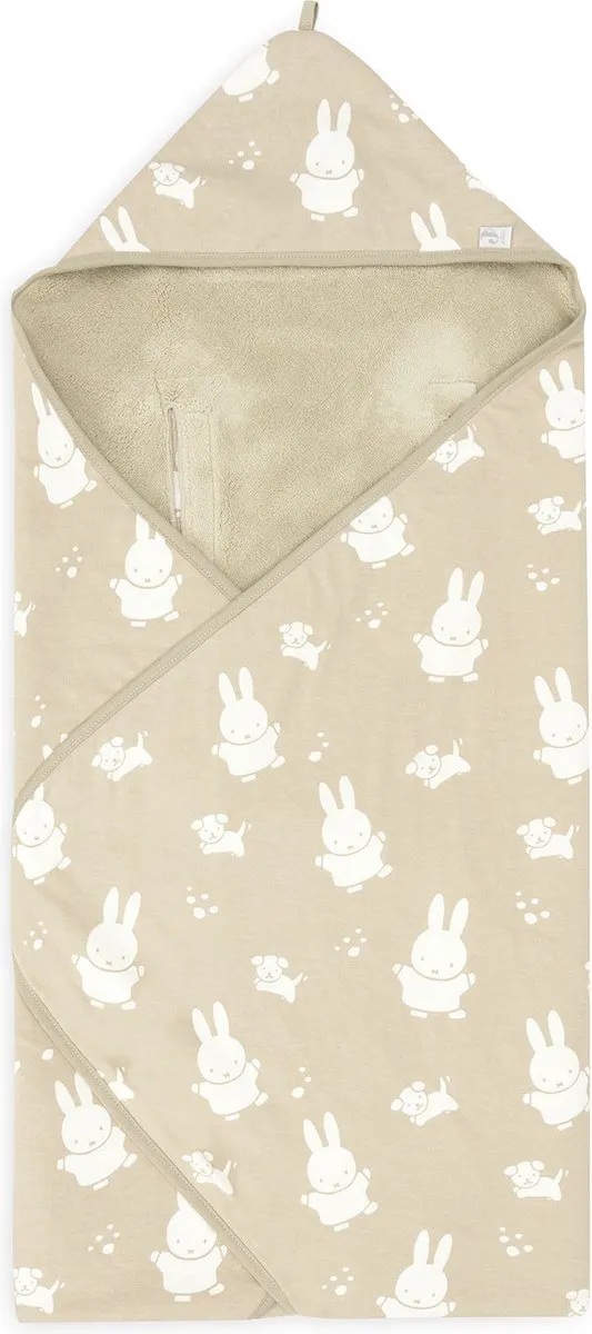 Jollein Wikkeldeken Miffy&Snuffy Olive Green - 80x80cm