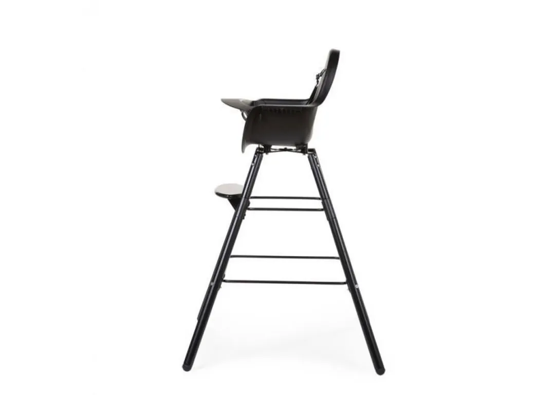 Childhome Evolu Extra Set Lange Poten + Voetsteun - Beuken Hout - Zwart