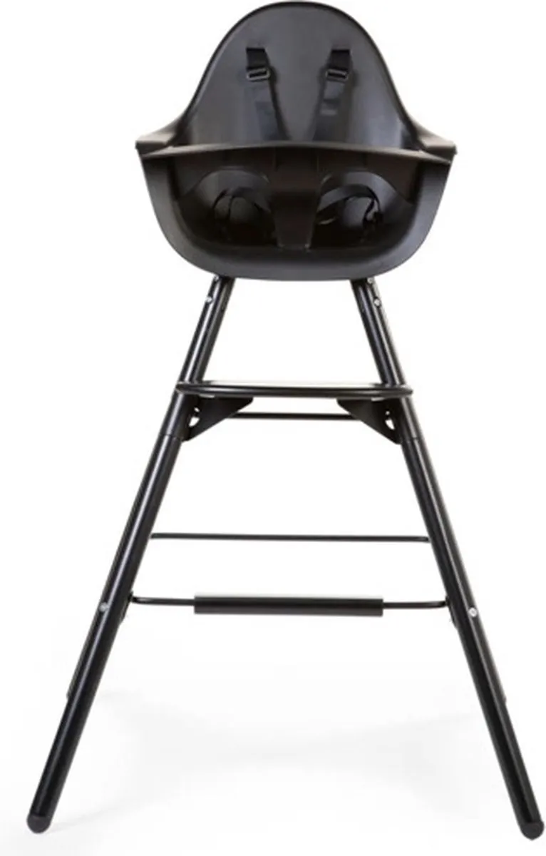 Childhome Evolu Extra Set Lange Poten + Voetsteun - Beuken Hout - Zwart