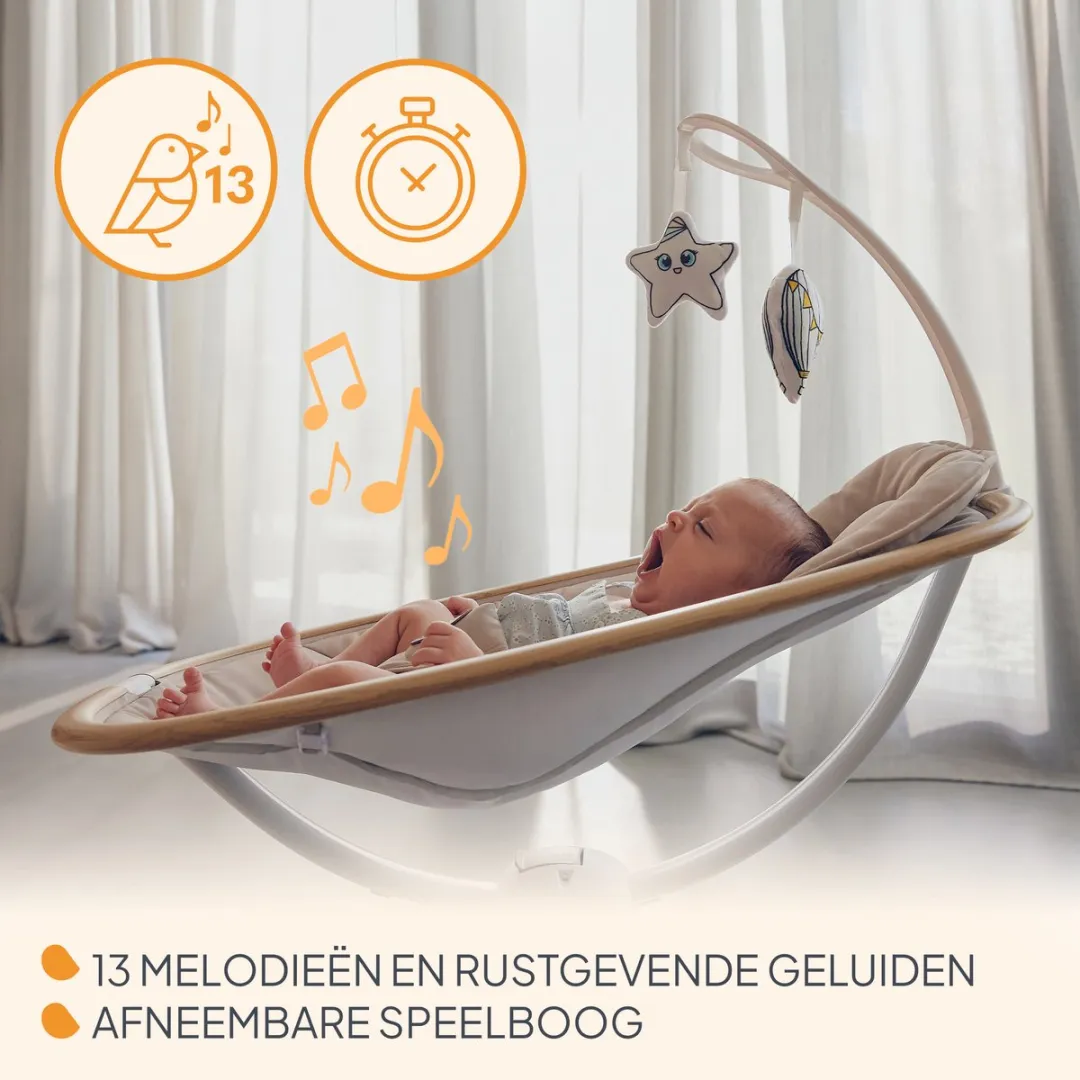Lionelo Olivia Wipstoel - 13 Melodieën - 9 kg - Beige