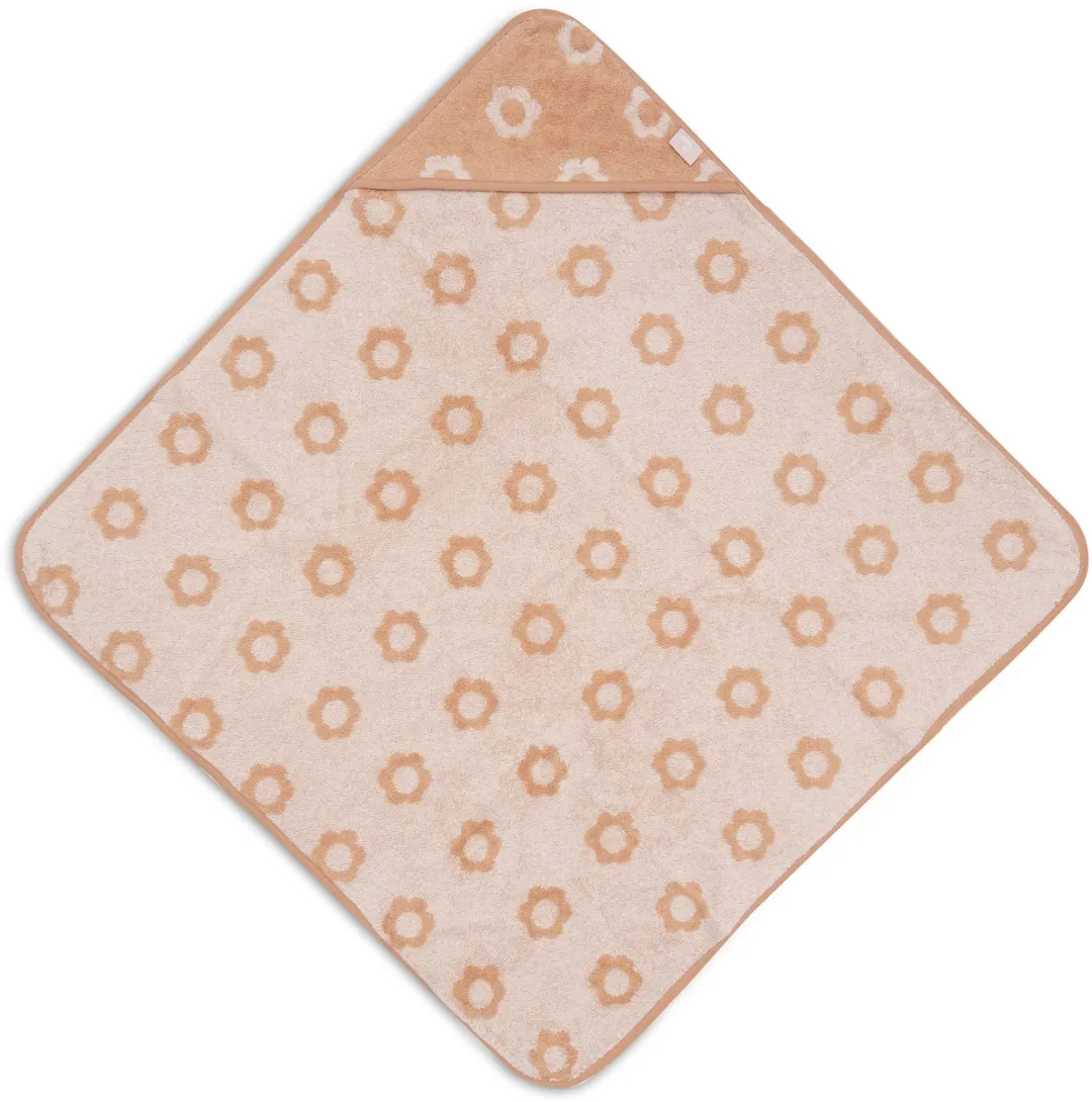 Jollein Badcape Baby Jersey Flower 75x75cm