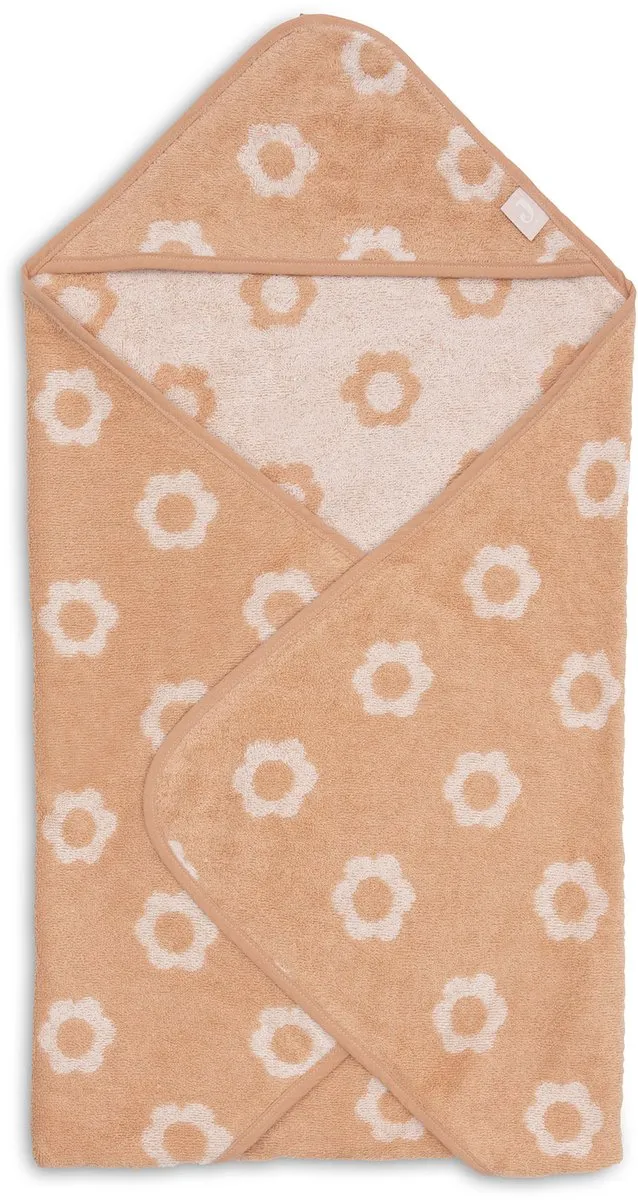 Jollein Badcape Baby Jersey Flower 75x75cm