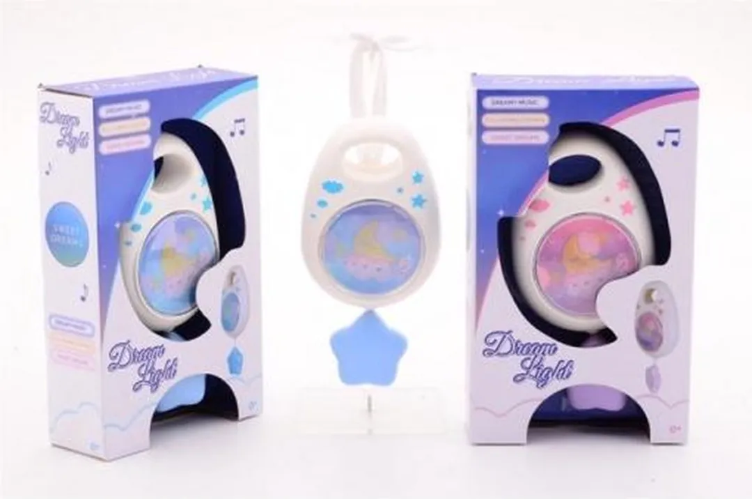 Johntoy Muzikaal Nachtlampje Blauw - 13 cm