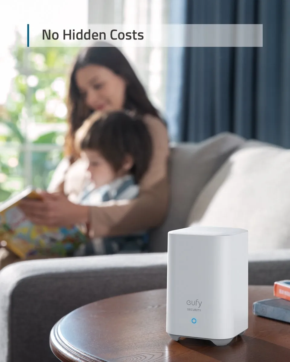 Eufy Security Wireless Video Doorbell 2K + S220 SoloCam - 4 Ontvangers - Zwart
