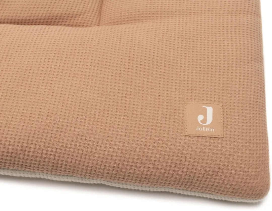 Jollein Boxkleed Little Waffle 75x95cm - Light Terra/Sand