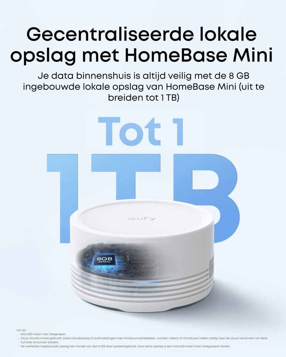 Eufy C30 + C35 Beveiligingsset - 2 Camera's + HomeBase Mini
