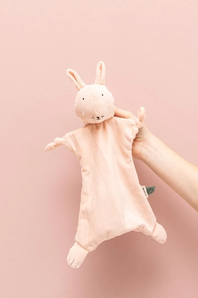 Trixie Mrs. Rabbit Knuffeldoekje Roze - afbeelding 3 van 3