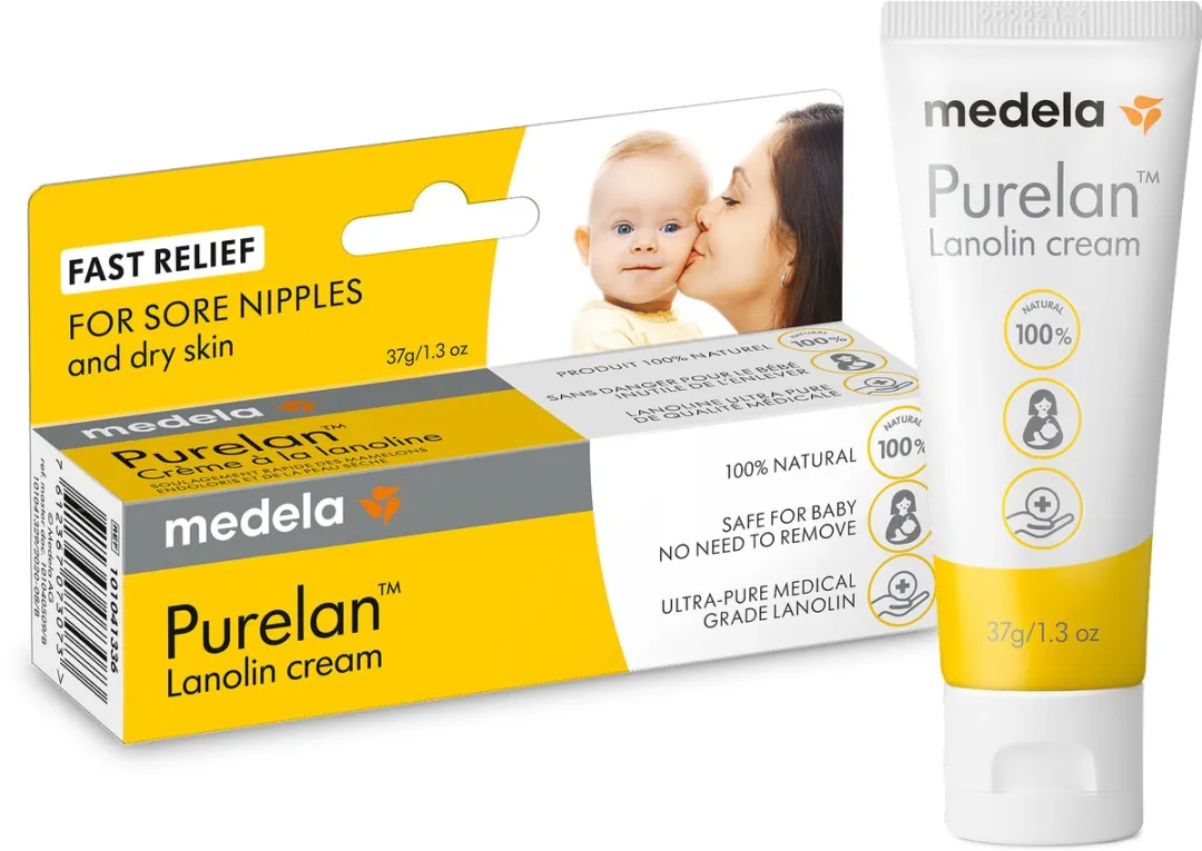 Medela Purelan Tepelzalf - Lanoline tepelcrème - snelle verlichting bij pijnlijke tepels - Tube 37gr