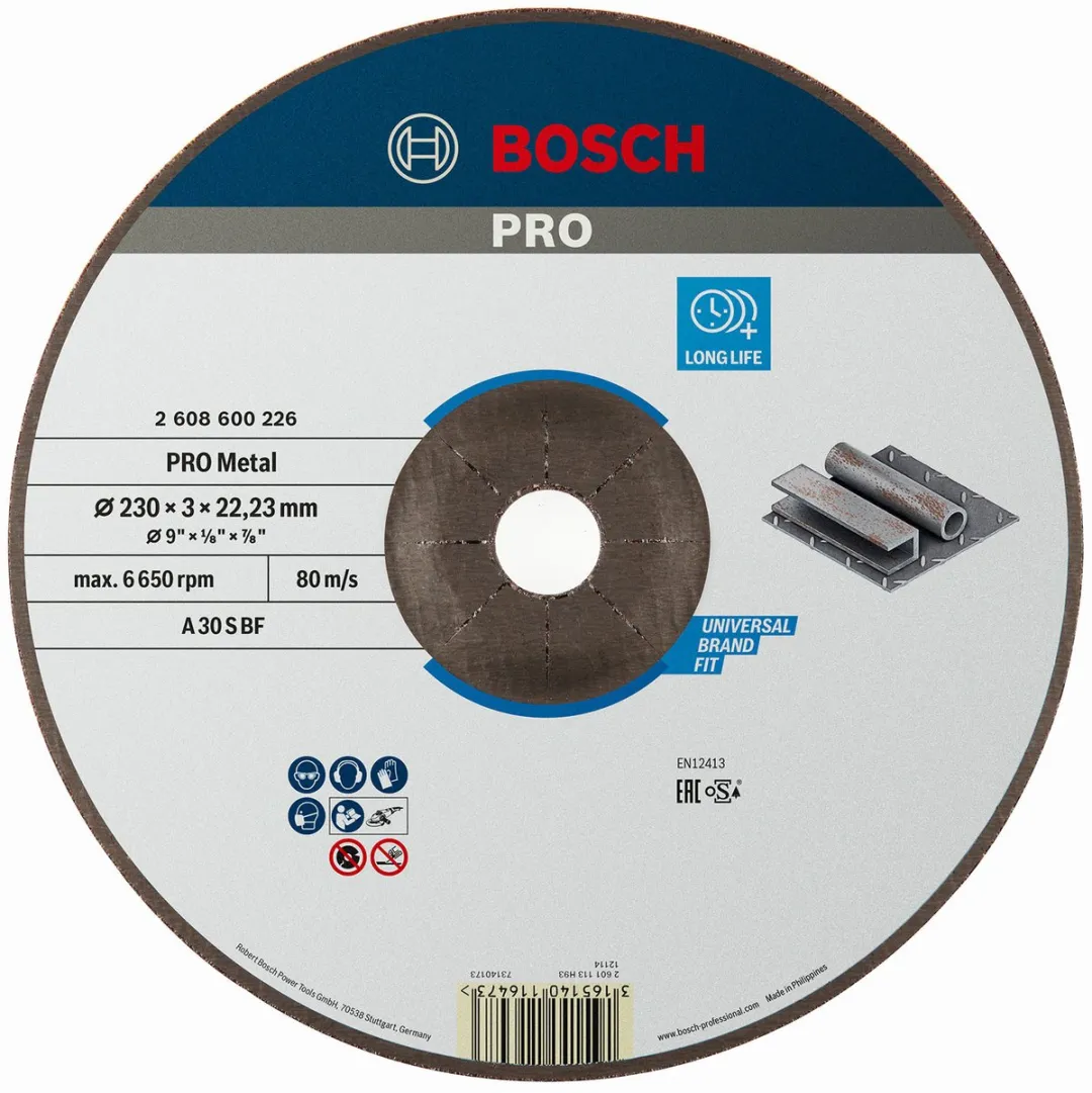 Bosch Professional DSS Geb. Met. 230X3 - 230mm Metaal - afbeelding 6 van 6