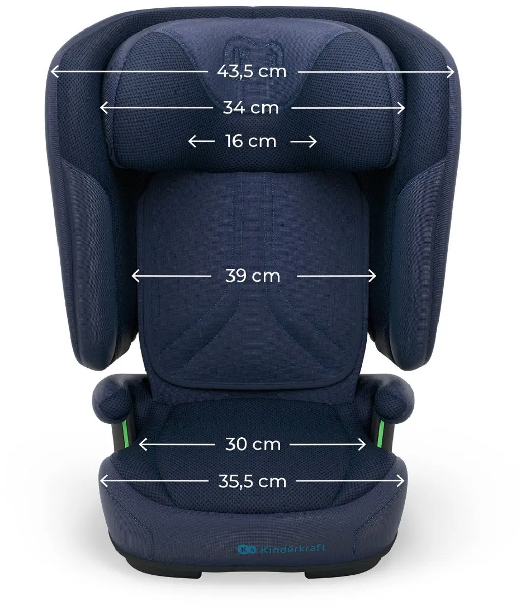 KinderKraft UNITY 2 Autostoel 100-150cm - Marineblauw